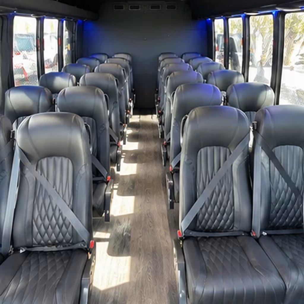 28 passenger minibus inside