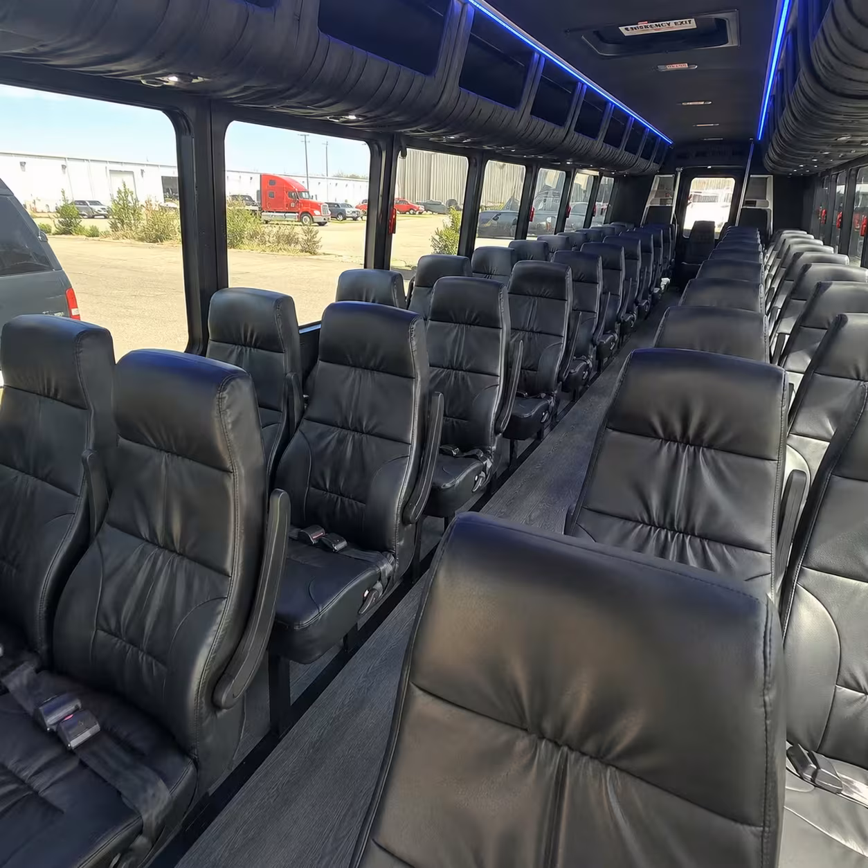 28 passenger minibus interior