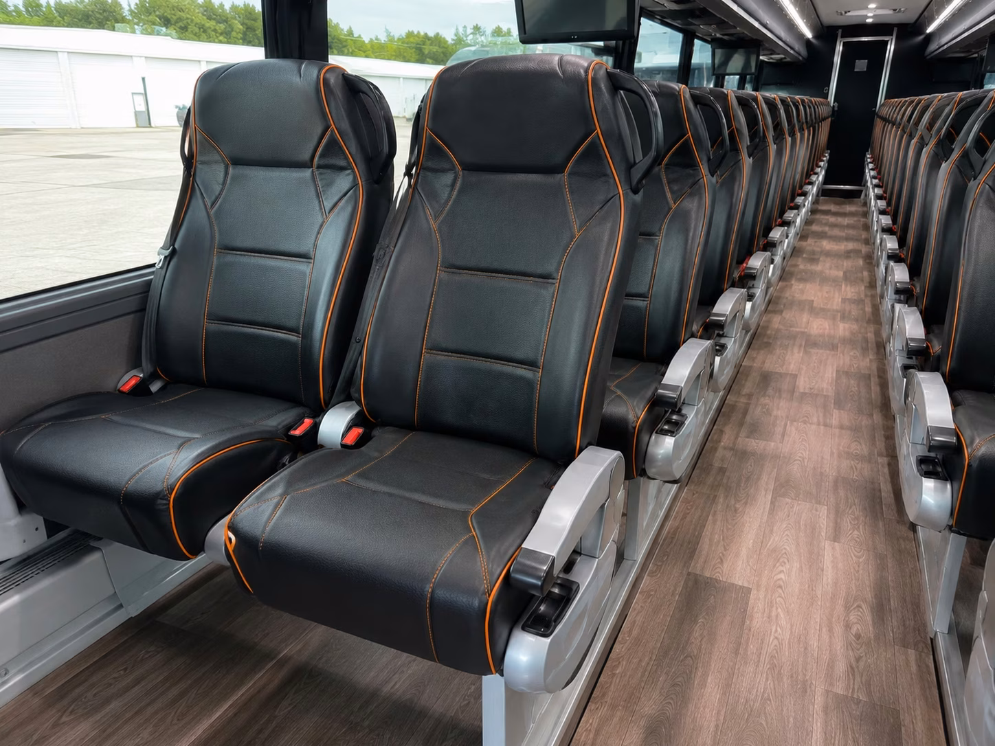 odessa charter bus interior