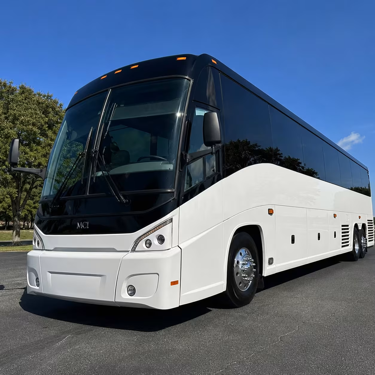 odessa charter bus rental exterior