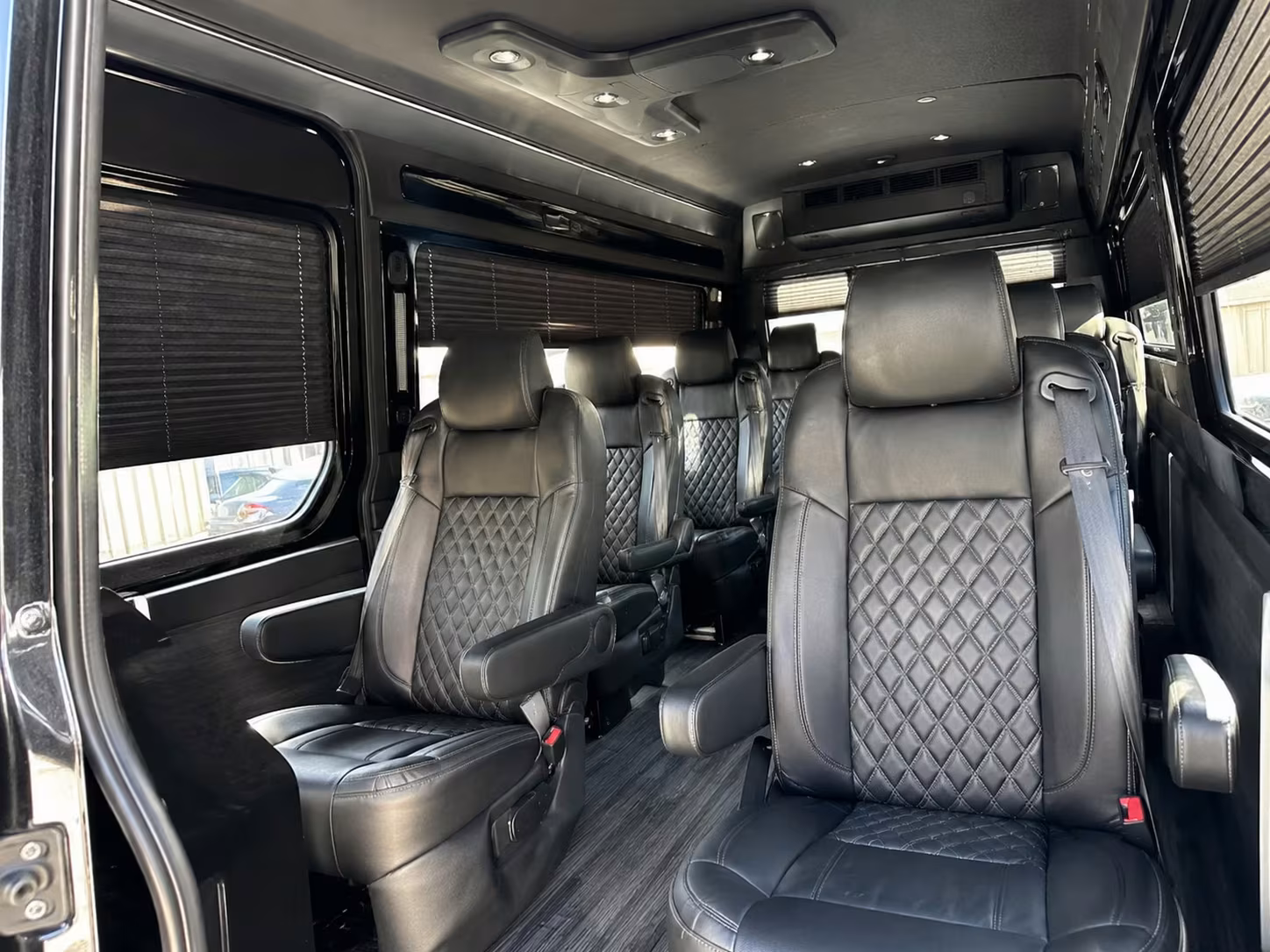 sprinter van with driver inside