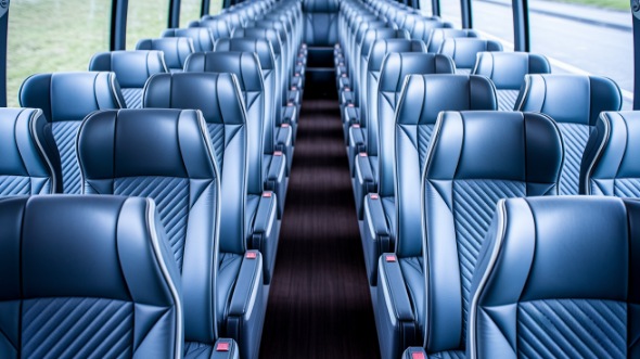 55 passenger charter bus interior