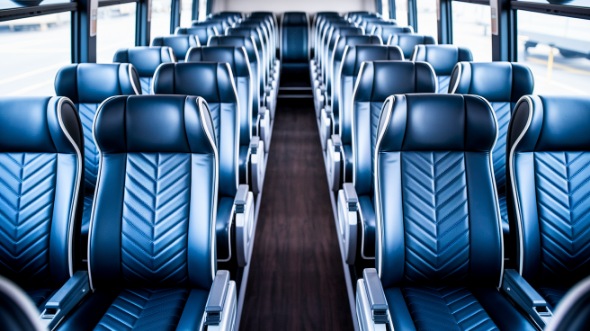 odessa 50 passenger charter bus inside