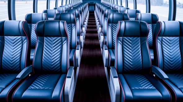 odessa 56 passenger charter bus inside