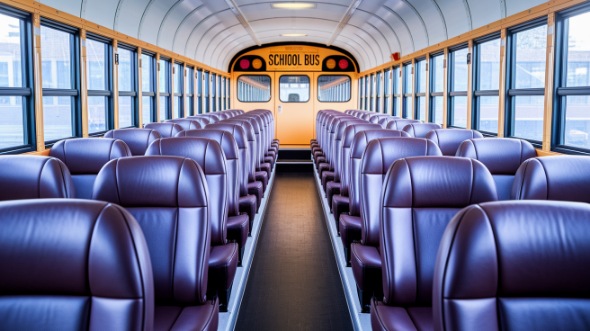 odessa school bus rental interior