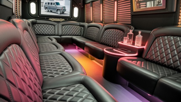 party bus rental interior odessa